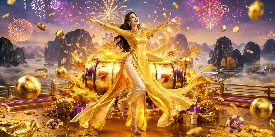Màn hình slot game với chủ đề Hạ Long Bay trên th10