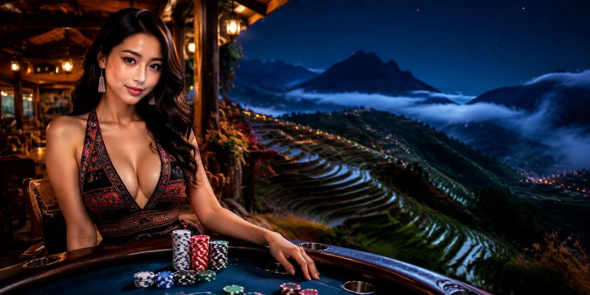 Người dùng tại Sapa trải nghiệm ứng dụng casino trực tuyến tại quán cà phê núi rừng