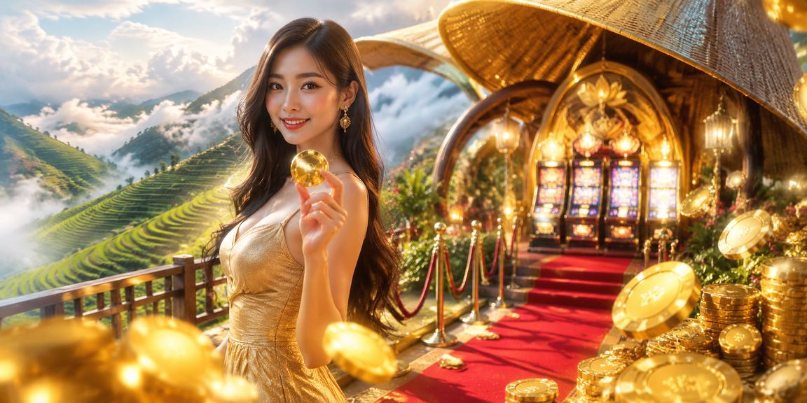 Giao diện slot game chủ đề Sapa và nón lá Việt Nam trên điện thoại